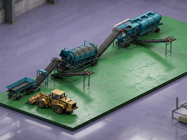 固廢垃圾分揀處理設備生產線